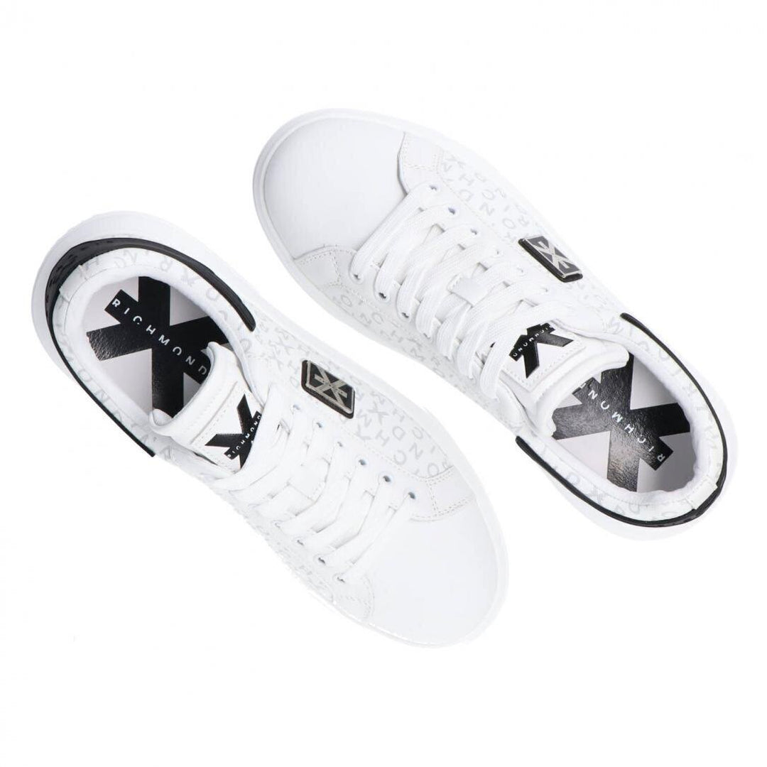 JOHN RICHMOND X Sneakers Leather Allover Con Placca Uomo - JEK PIT