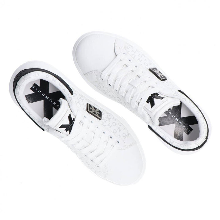 JOHN RICHMOND X Sneakers Leather Allover Con Placca Uomo - JEK PIT