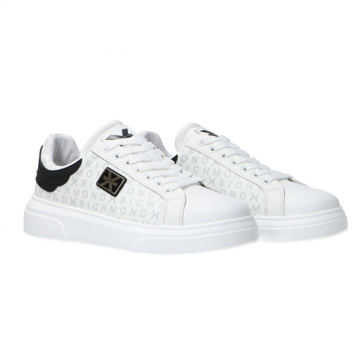 JOHN RICHMOND X Sneakers Leather Allover Con Placca Uomo - JEK PIT