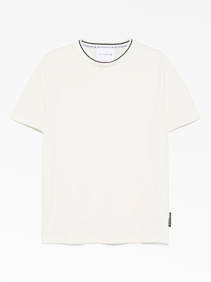 JOHN RICHMOND X t - Shirt Con Riga Su Collo Uomo - JEK PIT