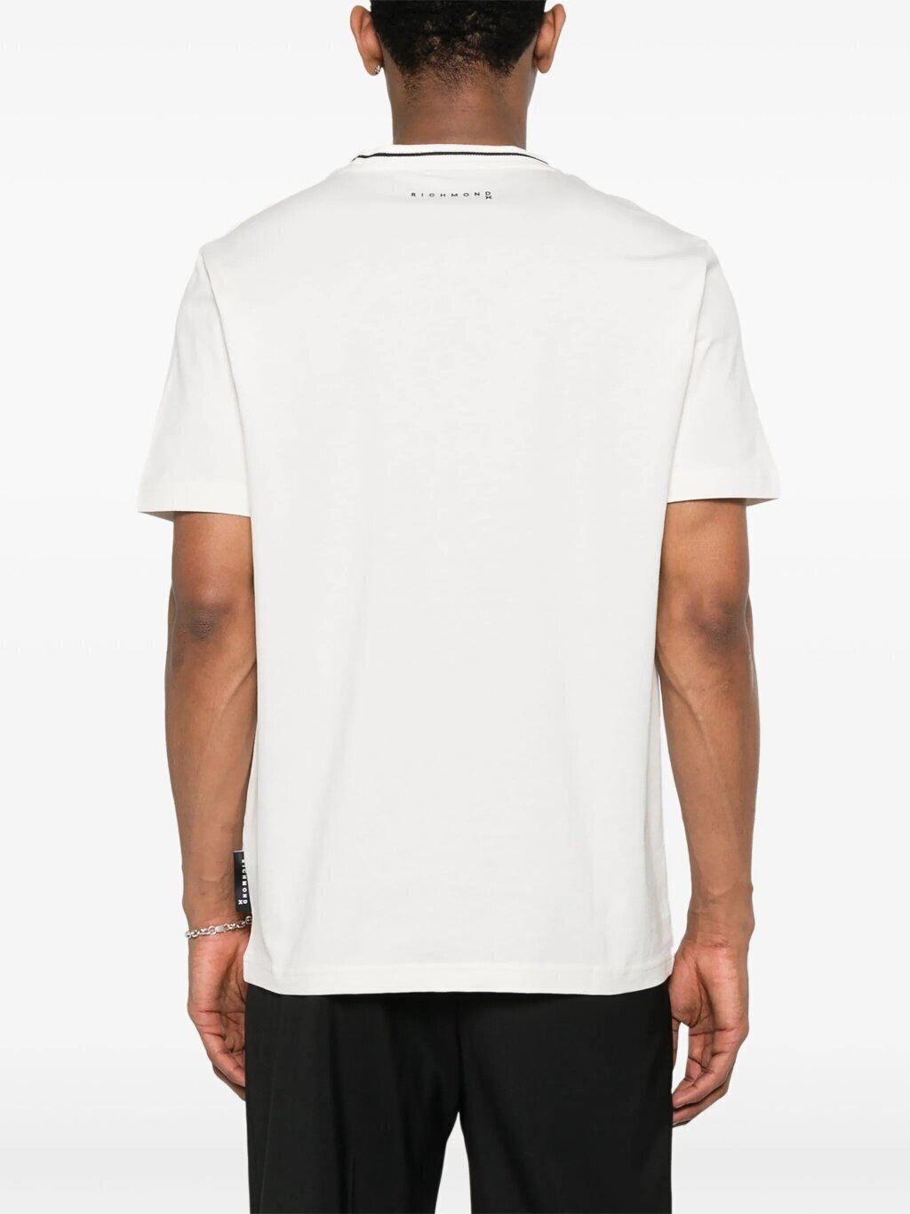 JOHN RICHMOND X t - Shirt Con Riga Su Collo Uomo - JEK PIT