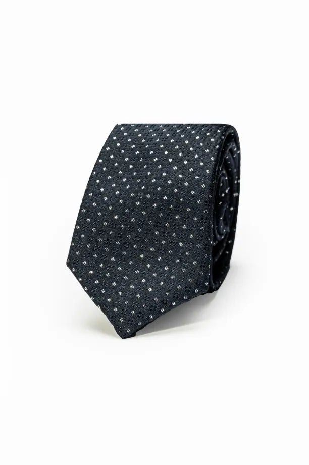 Nicol Smith  Cravatta in pura seta micro fantasia brillantinata |  JEK PIT