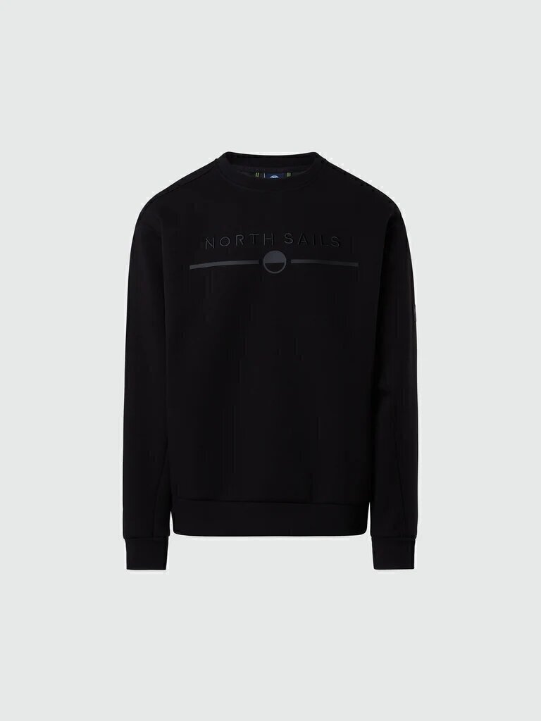 NORTH SAILS Felpa Giro Logo Ricamato e Gomm. Uomo - JEK PIT