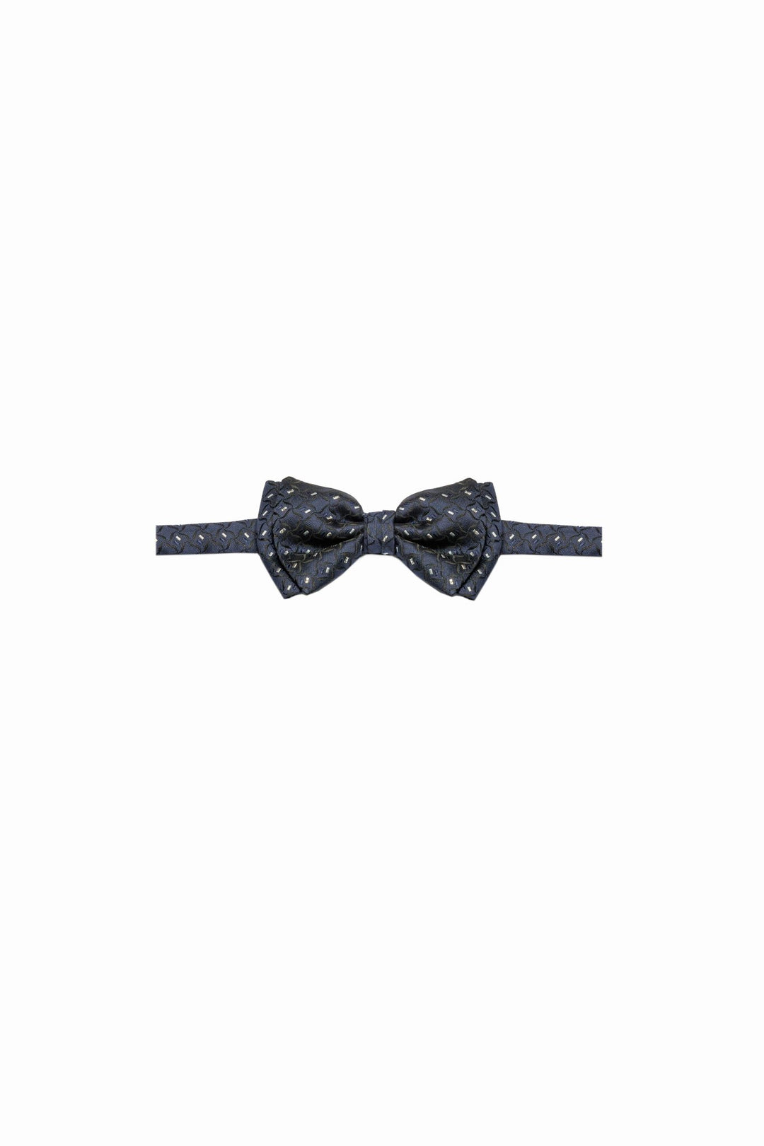 Nicol Smith | Papillon in pura seta con black lines e ricami argento - JEK PIT
