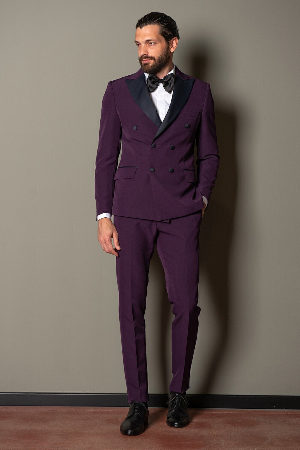 TAKESHY KUROSAWA Abito Doppio Petto Raso Uomo - JEK PIT