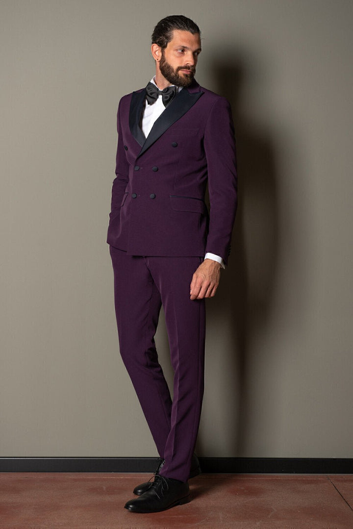 TAKESHY KUROSAWA Abito Doppio Petto Raso Uomo - JEK PIT