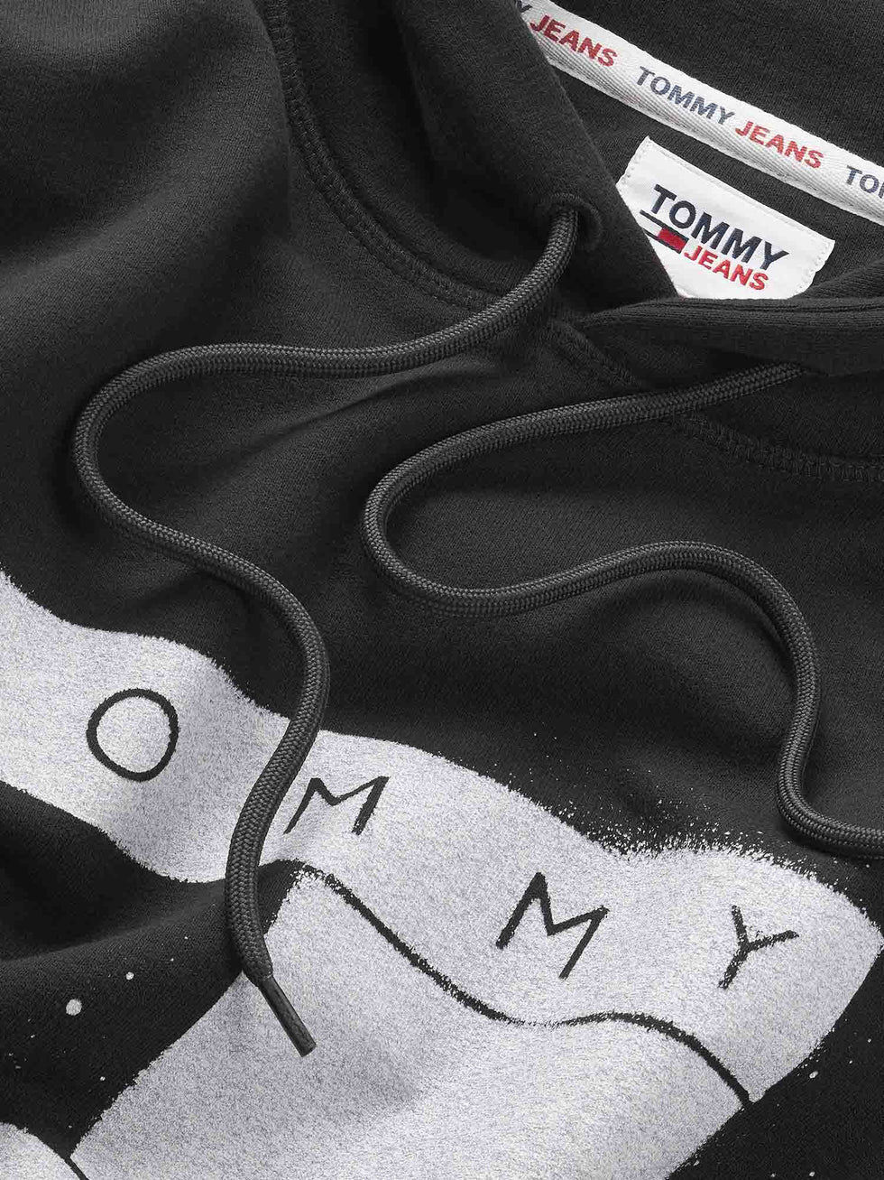 TOMMY JEANS Felpa Con Cappuccio Bandiera Gr Uomo - JEK PIT