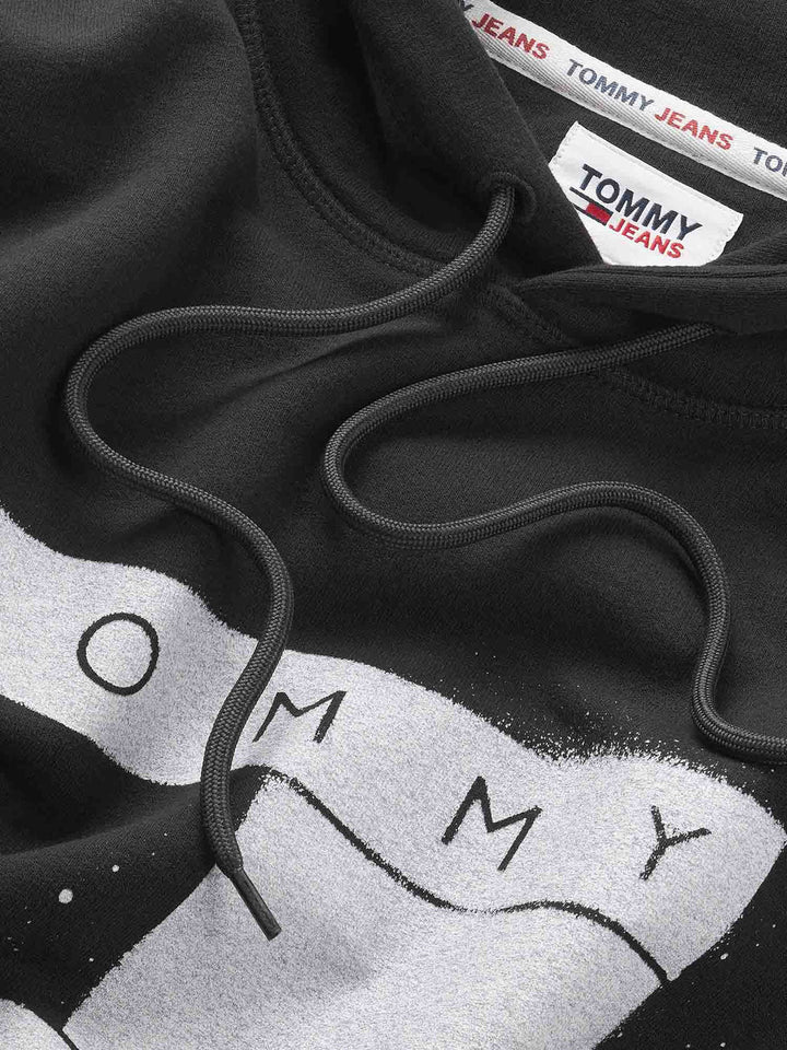TOMMY JEANS Felpa Con Cappuccio Bandiera Gr Uomo - JEK PIT