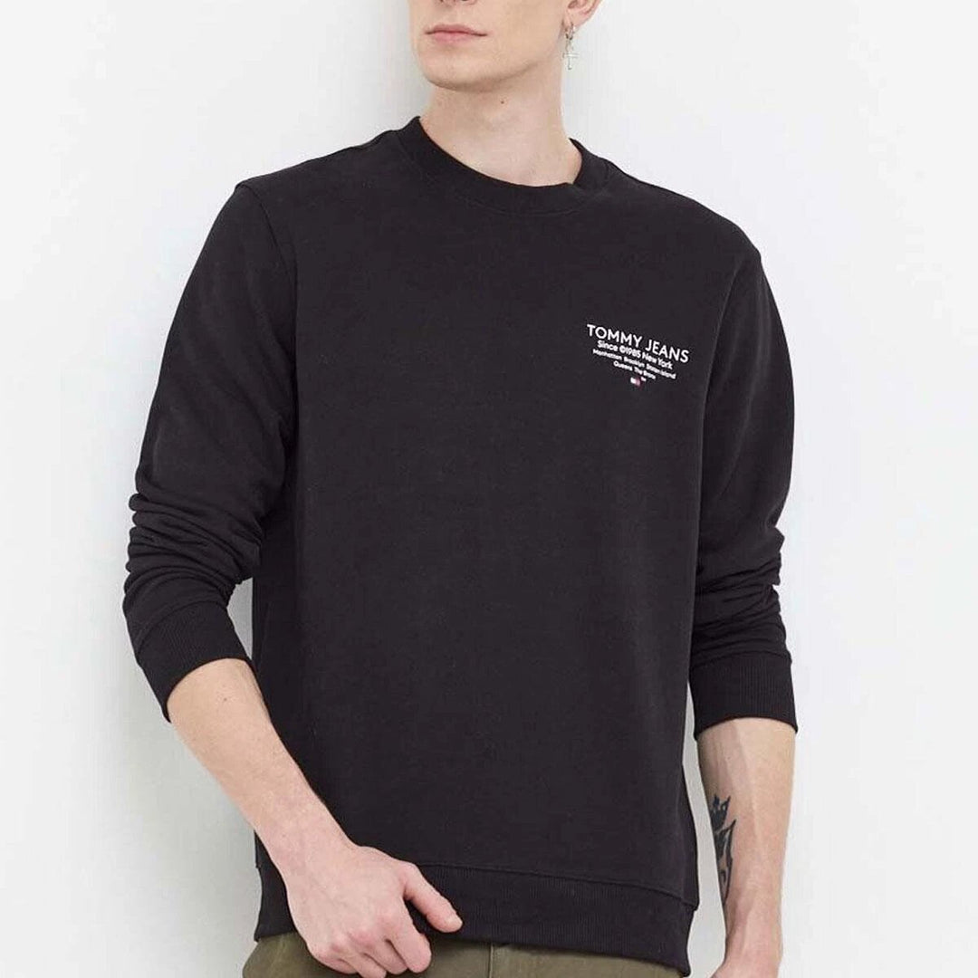 TOMMY JEANS Felpa Graphic Crew Logo Pc Uomo - JEK PIT