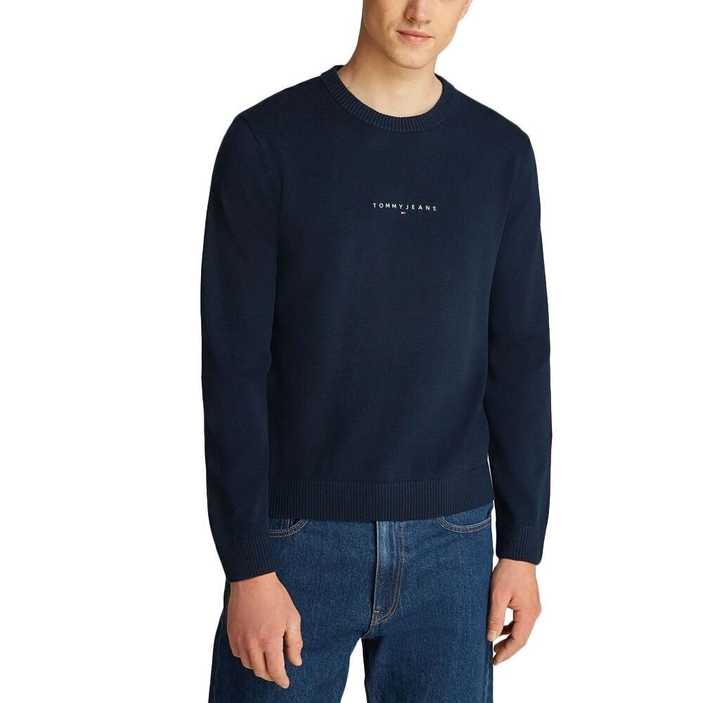 TOMMY JEANS Maglione Giro Linear Small Chest Uomo - JEK PIT