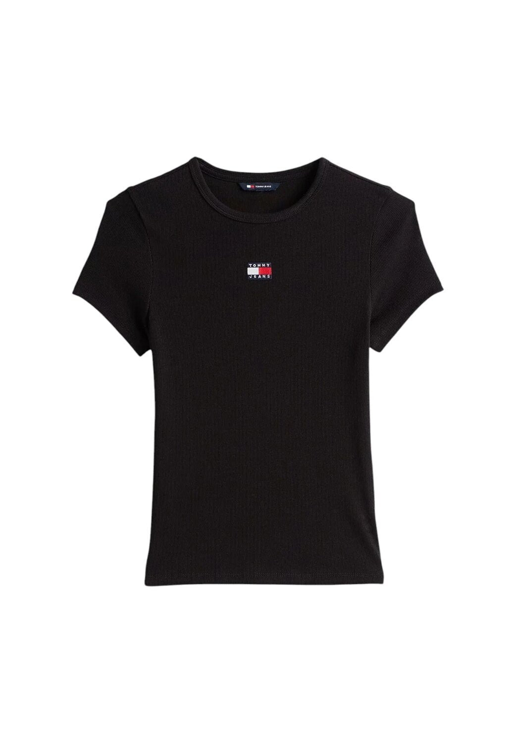 TOMMY JEANS t - Shirt a Costina Tjw Slim Logo Centr. Donna - JEK PIT