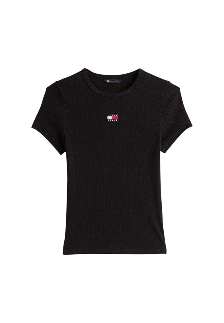 TOMMY JEANS t - Shirt a Costina Tjw Slim Logo Centr. Donna - JEK PIT