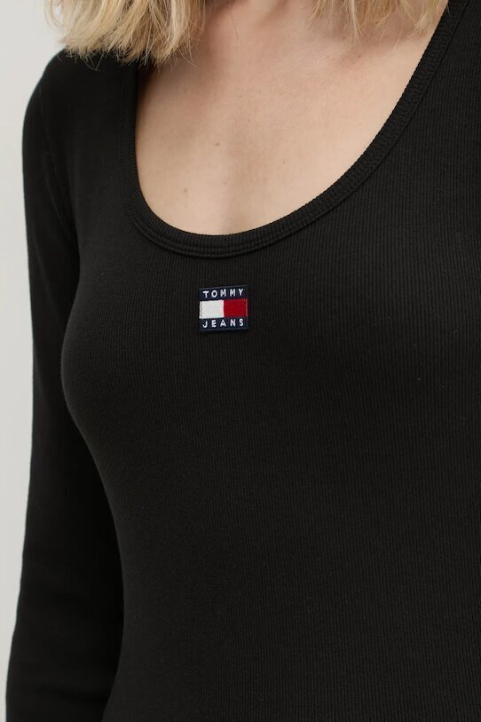 TOMMY JEANS Vestito Tjn Badge Riba a Costine Donna - JEK PIT