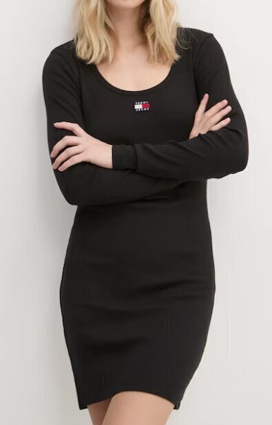 TOMMY JEANS Vestito Tjn Badge Riba a Costine Donna - JEK PIT